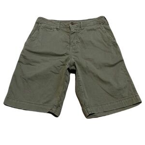 American Eagle Outfitters Olive Green Chino Shorts - Size 30 - Extreme Flex